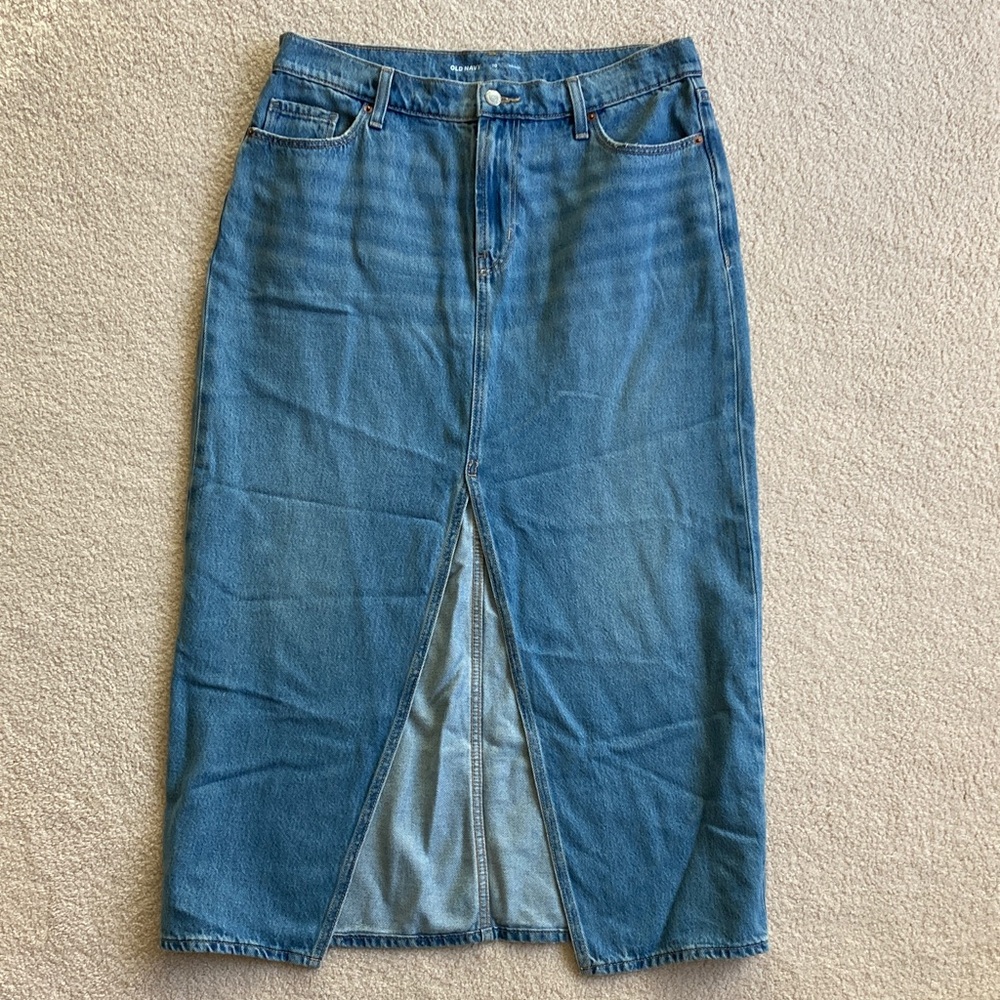 Denim Maxi Skirt